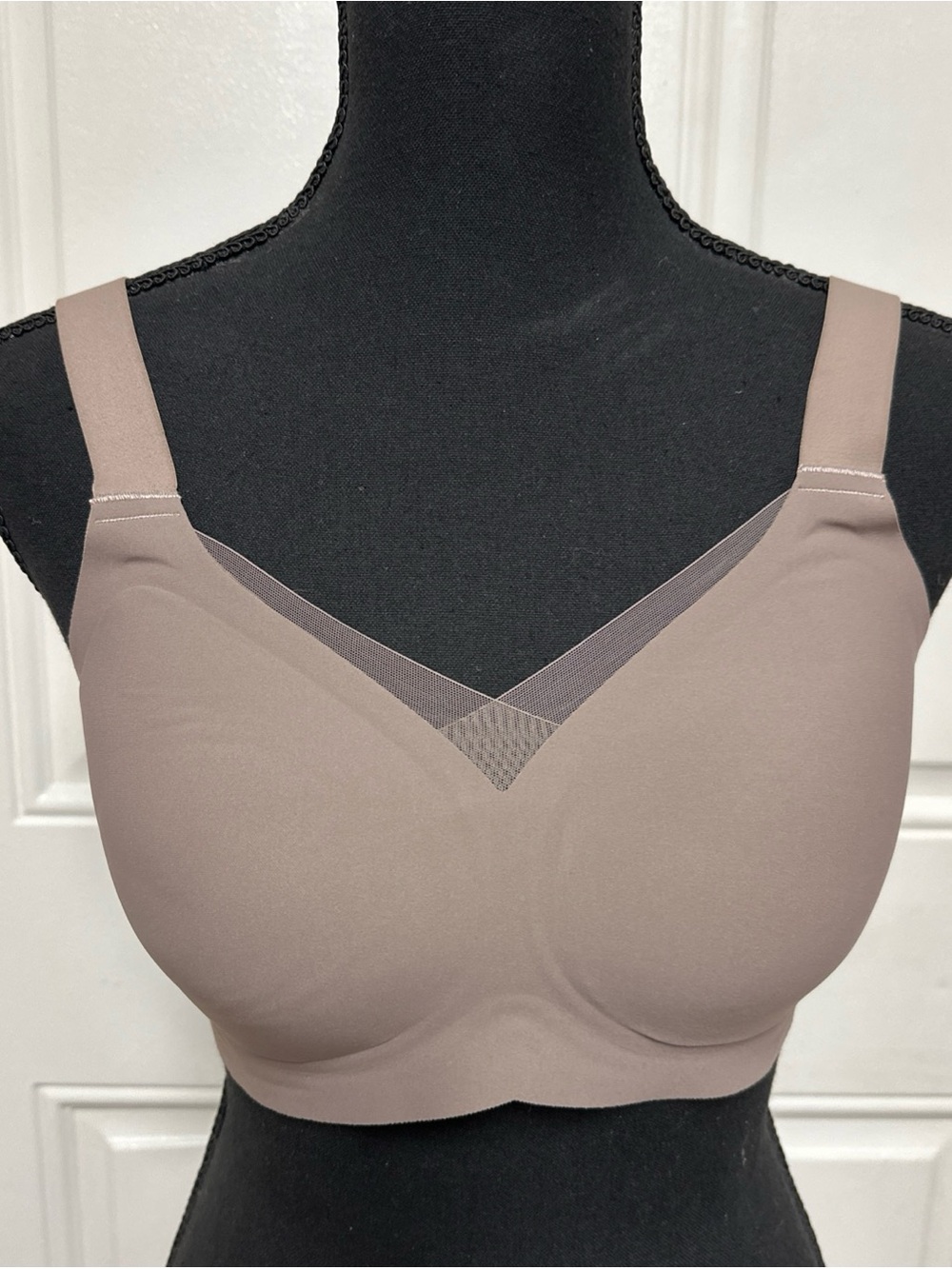 Vertvie Supportive Crossover Bra Small Brown Wireless Removeable Pads New